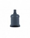 Anya Metal Lampholder Kit, Slate Grey, E27 (Max 60W) c/w Cable Clamp, NOT Suitable For Shades & Cages
