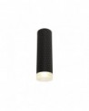 Megan 1 Light 20cm Surface Mounted Ceiling GU10, Sand Black/Acrylic Ring