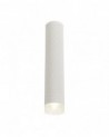 Megan 1 Light 30cm Surface Mounted Ceiling GU10, Sand White/Acrylic Ring