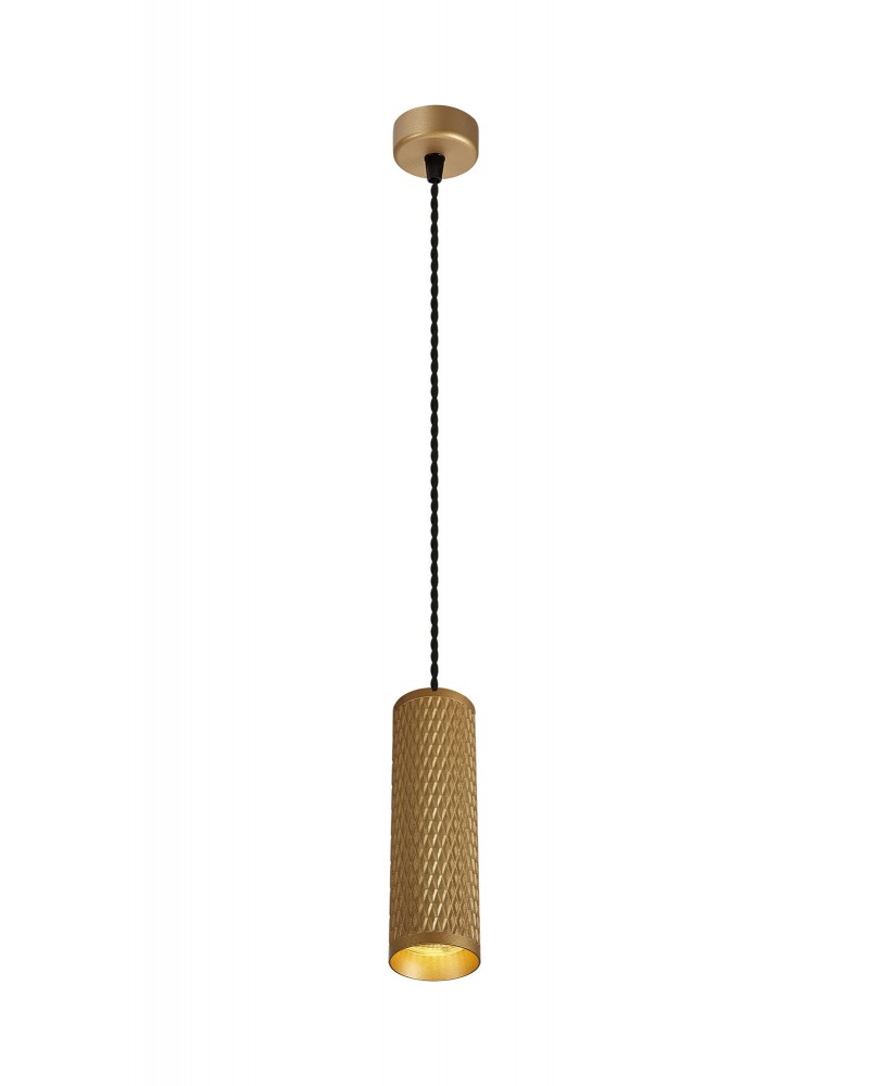 Megan 1 Light 20cm Pendant Light GU10, Champagne Gold