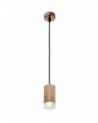 Megan 1 Light 11cm Pendant Light GU10, Rose Gold/Acrylic Ring