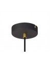 Byrne Small Pendant, 1 x E27, Painted Gold & Sand Black