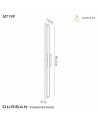 Durban Wall Lamp, 30W LED, 3000K, 2300lm, White