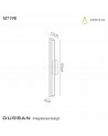 Durban Wall Lamp, 20W LED, 3000K, 1550lm, White