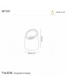 Taos Ground Light, 1 x GU10 (Max 12W), IP65, Dark Grey Cement