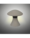 Taos Large Mushroom Bollard, 12W LED, 3000K, 905lm, IP65, Dark Grey Cement