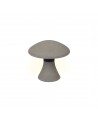 Taos Small Mushroom Bollard, 6.5W LED, 3000K, 490lm, IP65, Dark Grey Cement