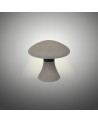 Taos Small Mushroom Bollard, 6.5W LED, 3000K, 490lm, IP65, Dark Grey Cement