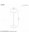 Klappen Table Lamp, 2.2W LED, 3000K, 188lm, IP54, White