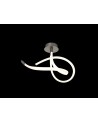 Armonia Semi Ceiling Curl, 40W LED, 3000K, 3000lm, Titanium/Frosted Acrylic