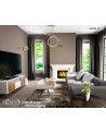 Olimpia Wall Lamp, 8W LED, 3000K, 600lm, IP20, Chrome