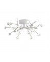 Adn 36 Light Ceiling, Round 74cm, 100W LED, 3000K, 5500lm, White