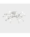 Adn 36 Light Ceiling, Round 74cm, 100W LED, 3000K, 5500lm, White