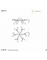Adn 36 Light Ceiling, Round 74cm, 100W LED, 3000K, 5500lm, White