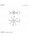 Adn 24 Light Ceiling, Round 65.8cm, 72W LED, 3000K, 3960lm, White
