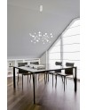 Adn 36 Light Pendant, Round 74cm, 100W LED, 3000K, 5500lm, White