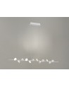 Adn 12 Light Linear Pendant 100cm, 36W LED, 3000K, 1980lm, White