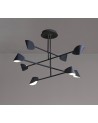 Capuccina 8 Light Fixed Pendant, 61.5W LED, 3000K, 4000lm, Black