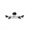 Capuccina Small 4 Light Semi Flush, 30W LED, 3000K, 2100lm, Black