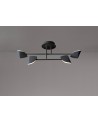 Capuccina Small 4 Light Semi Flush, 30W LED, 3000K, 2100lm, Black