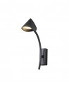Capuccina 1 Light Wall Lamp, 7W LED, 3000K, 630lm, Black