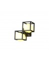 Desigual Wall Lamp, 2 Light G9, Matt Black