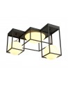 Desigual Semi Ceiling, 5 Light E27, Matt Black