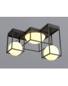 Desigual Semi Ceiling, 5 Light E27, Matt Black