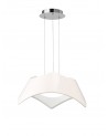 Maui Pendant 5W+19W LED 3000K, 2520lm, Gloss White / Polished Chrome