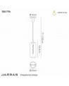 Buy Mantra Iluminacion Jarras Pendant Lamp 20cm Round 6197 6196 6198