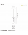 Buy Mantra Iluminacion Jarras Pendant Lamp 20cm Round 6197 6196 6198