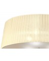 Mantra Loewe Ceiling 3 Light E27, Antique Brass With Cream Shade