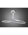 Mantra Nur Rectangular Semi Ceiling 40W LED 3000K, 3200lm, Silver/Frosted Acrylic/Polished Chrome
