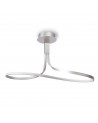 Mantra Nur Rectangular Semi Ceiling 40W LED 3000K, 3200lm, Silver/Frosted Acrylic/Polished Chrome