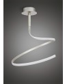 Nur Semi Ceiling 30W LED 3000K, 2400lm, Silver/Frosted Acrylic/Polished Chrome