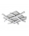Mantra Nur Square Ceiling 34W LED 3000K, 2600lm, Silver/Frosted Acrylic/Polished Chrome