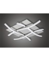 Mantra Nur Square Ceiling 34W LED 3000K, 2600lm, Silver/Frosted Acrylic/Polished Chrome
