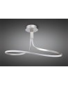 Nur Rectangular Semi Ceiling 40W LED 3000K, 3200lm, Dimmable Silver/Frosted Acrylic/Polished Chrome