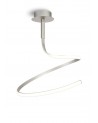 Mantra Nur Semi Ceiling 30W LED 3000K, 2400lm, Dimmable Silver/Frosted Acrylic/Polished Chrome