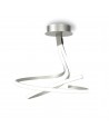 Mantra Nur Semi Ceiling 50W LED 3000K, 4000lm, Dimmable Silver/Frosted Acrylic/Polished Chrome