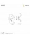 Mantra Nur Wall Lamp 10W LED 3000K, 850lm, Dimmable Silver/Frosted Acrylic/Polished Chrome