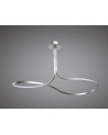 Mantra Nur XL Rectangular Semi Ceiling 50W LED 3000K, 3900lm, Silver/Frosted Acrylic/Polished Chrome
