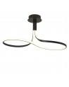Nur Brown Oxide Rectangular Semi Ceiling 40W LED 2800K, 3200lm, Frosted Acrylic/Brown Oxide
