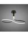 Nur Brown Oxide Rectangular Semi Ceiling 40W LED 2800K, 3200lm, Frosted Acrylic/Brown Oxide