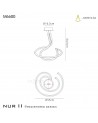 Mantra Nur 2 Ceiling, 50W LED, 3000K, 3750lm, IP20, Chrome