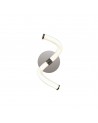Mantra Nur II Switched Wall Lamp, 12W LED, 3000K, 900lm, IP20, Chrome