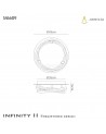 Mantra Infinity 2 Ceiling, 30W LED, 3000K, 2250lm, IP20, Chrome