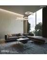 Mantra Infinity 2 Ceiling, 60W LED, 3000K, 4500lm, IP20, Chrome