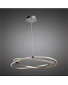 Mantra Infinity Pendant 42W LED 3000K, 3400lm, Silver/Polished Chrome/White Acrylic