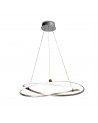 Mantra Infinity Pendant 60W LED 3000K, 4500lm, Silver/Polished Chrome/White Acrylic